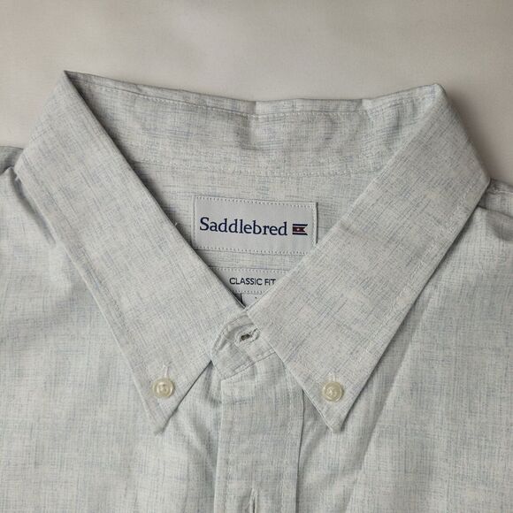 Saddlebred Men's XL Classic Fit Button Short Sleeve Hawaiian Camp Shirt - Picture 9 of 10